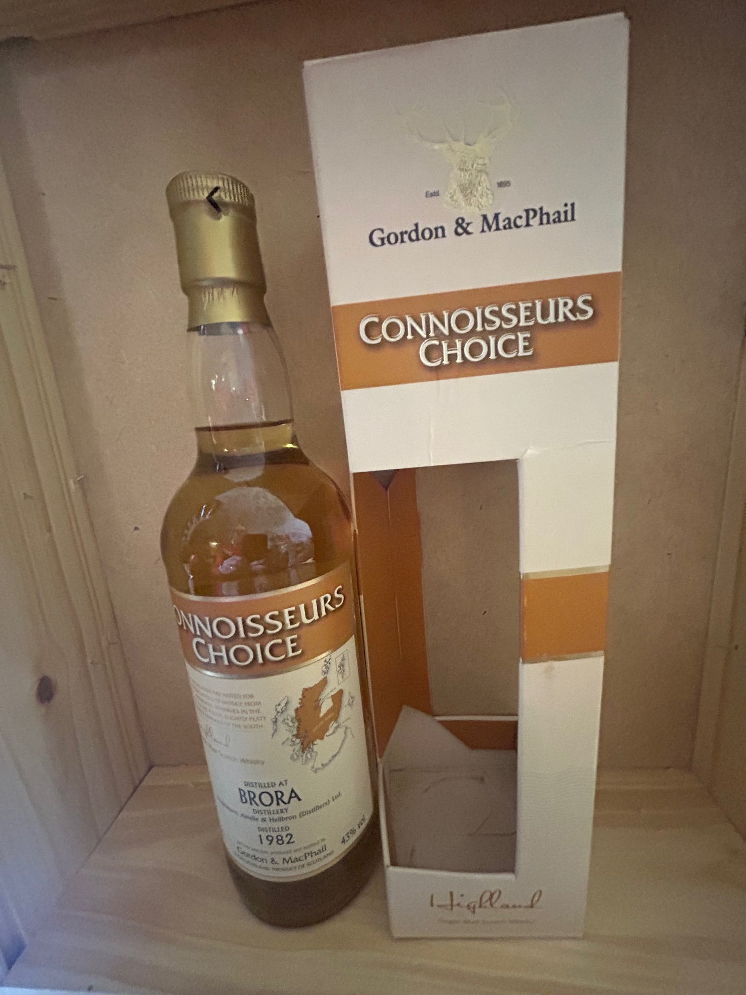 Brora 1982 Bottled 2008 Connoisseurs Choice Gordon & MacPhail Single Malt Whisky 43%