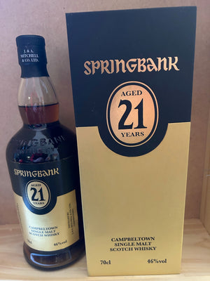 Springbank 21 Year Old Single Malt Whisky (2022 release)