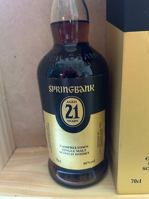 Springbank 21 Year Old Single Malt Whisky (2022 release)